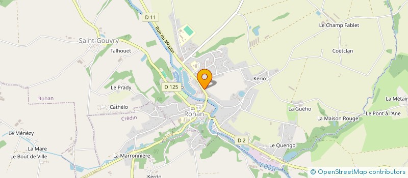 localisation de l'entreprise MONSIEUR PASCAL BONNET  ROHAN