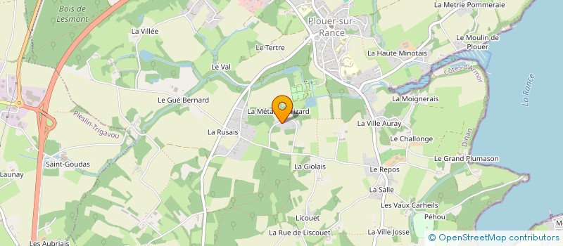 localisation de l'entreprise MONSIEUR PASCAL BONNIER à PLOUER-SUR-RANCE