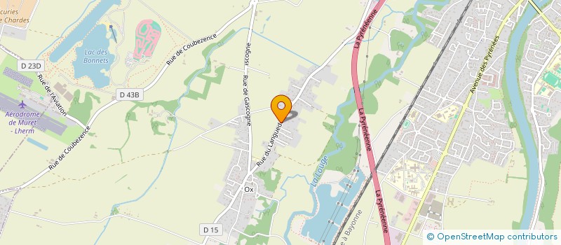 localisation de l'entreprise MONSIEUR PASCAL BORDES  MURET