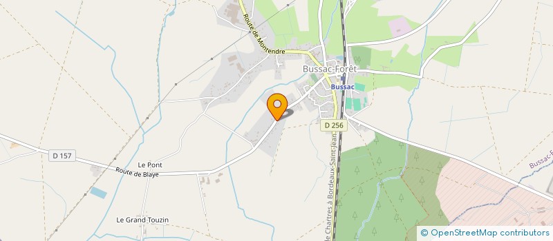 localisation de l'entreprise MONSIEUR PASCAL BORDET  BUSSAC-FORET