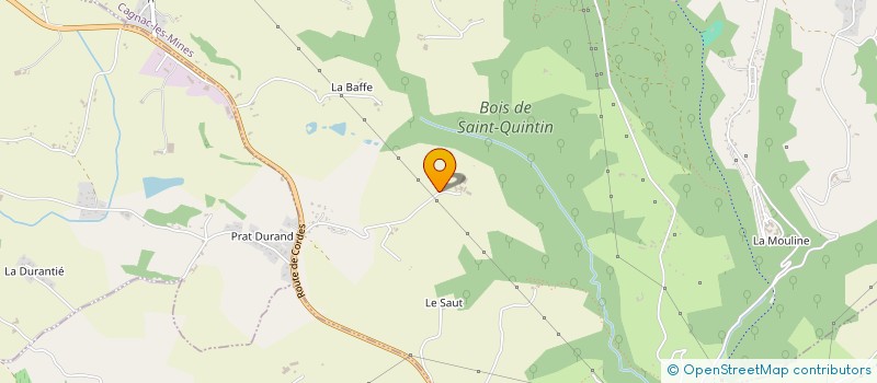 localisation de l'entreprise MONSIEUR PASCAL BORIES  MILHAVET