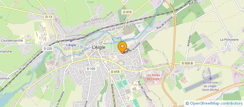 localisation de l'entreprise MONSIEUR PASCAL BOTTIN à L'AIGLE