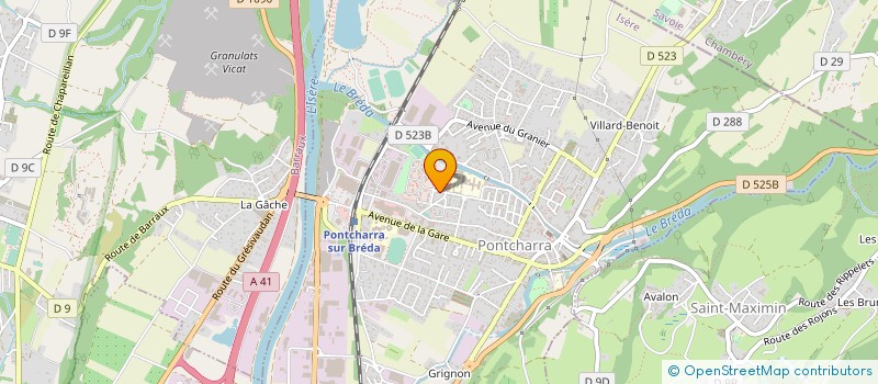 localisation de l'entreprise MONSIEUR PASCAL BOTTIN  LE BOURGET-DU-LAC