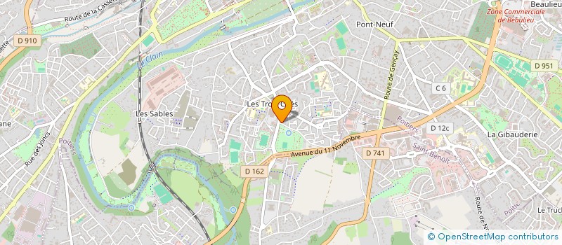 localisation de l'entreprise MONSIEUR PASCAL BOUCHER à POITIERS