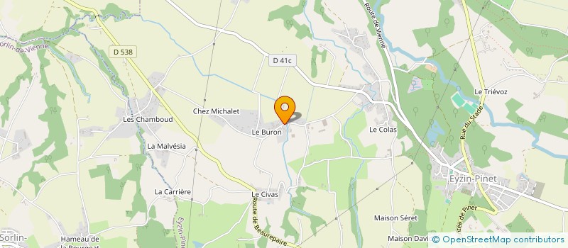 localisation de l'entreprise MONSIEUR PASCAL BOUCHET  EYZIN-PINET