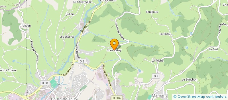 localisation de l'entreprise MONSIEUR PASCAL BOUDOT à THIZY-LES-BOURGS