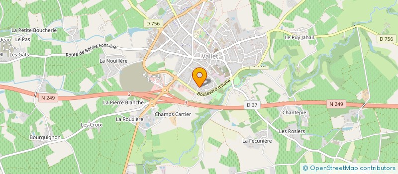 localisation de l'entreprise MONSIEUR PASCAL BOUDU à VALLET