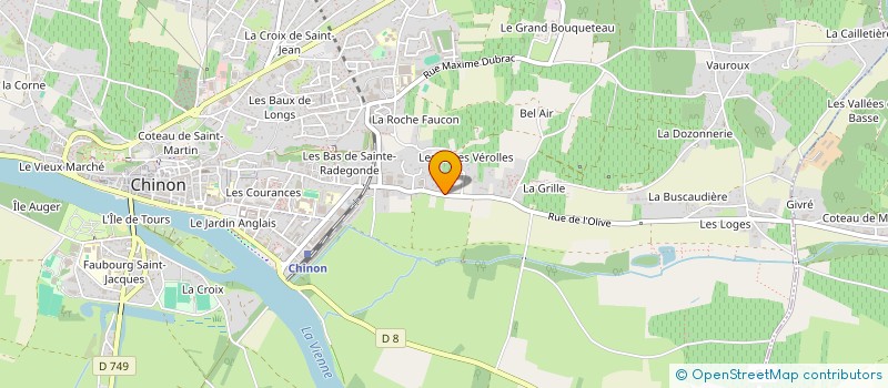 localisation de l'entreprise MONSIEUR PASCAL BOUEROUX  CHINON