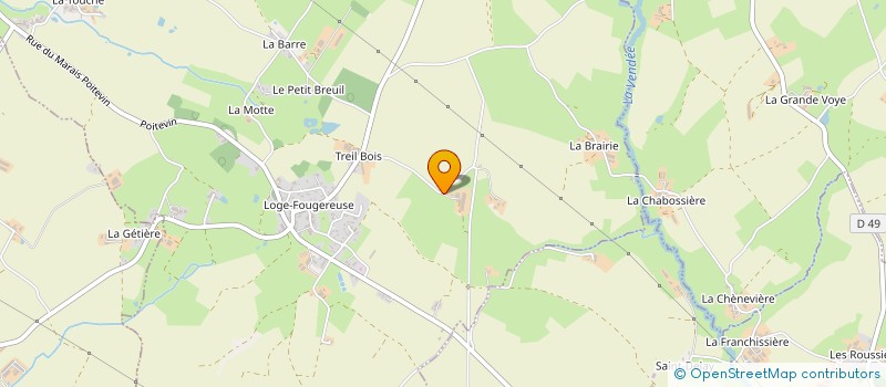 localisation de l'entreprise MONSIEUR PASCAL BOUILLAUD  LOGE-FOUGEREUSE
