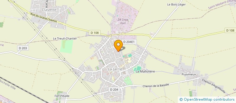 localisation de l'entreprise MONSIEUR PASCAL BOULANGER  LA JARRIE