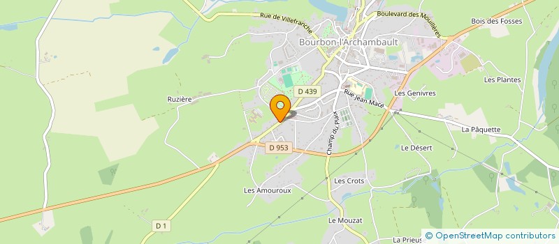 localisation de l'entreprise MONSIEUR PASCAL BOULIN à BOURBON-L'ARCHAMBAULT