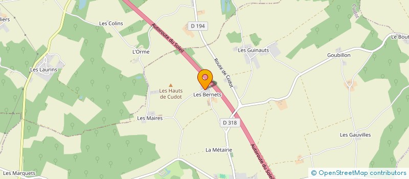 localisation de l'entreprise MONSIEUR PASCAL BOUNADI  CUDOT