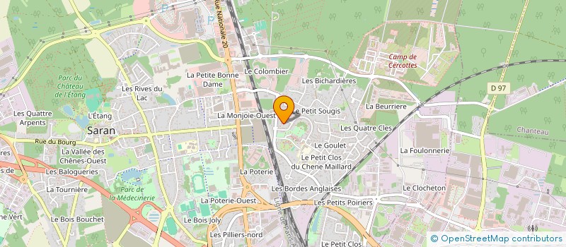 localisation de l'entreprise MONSIEUR PASCAL BOURDEAU  SARAN