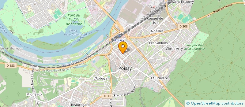 localisation de l'entreprise MONSIEUR PASCAL BOURDEAUX à POISSY