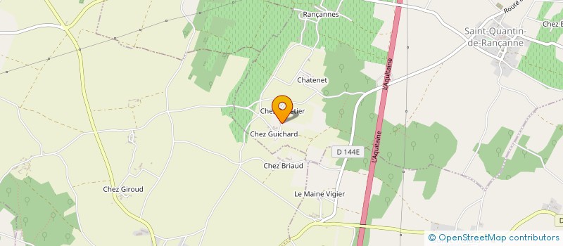 localisation de l'entreprise MONSIEUR PASCAL BOURDRON à SAINT-QUANTIN-DE-RANCANNE