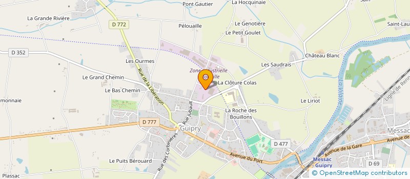 localisation de l'entreprise MONSIEUR PASCAL BOURGE à GUIPRY-MESSAC
