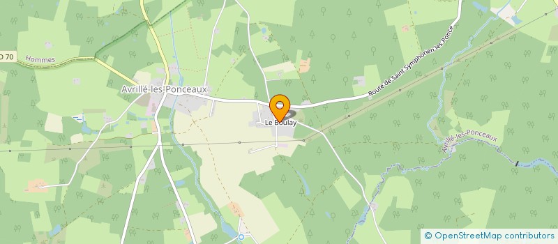 localisation de l'entreprise MONSIEUR PASCAL BOURIN  AVRILLE-LES-PONCEAUX