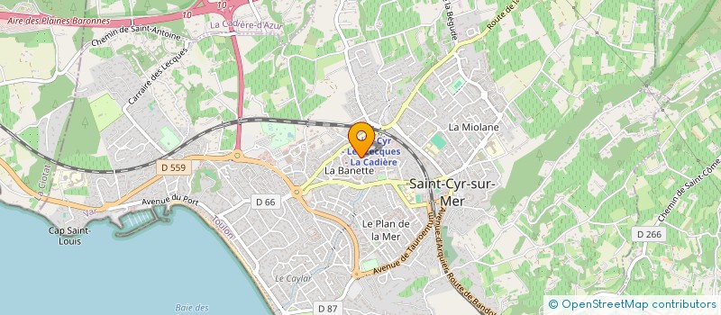 localisation de l'entreprise MONSIEUR PASCAL BOURREL à SAINT-CYR-SUR-MER
