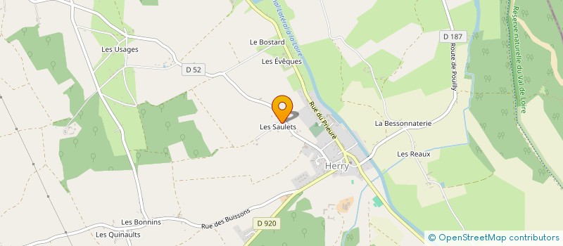 localisation de l'entreprise MONSIEUR PASCAL BOURREUX  HERRY