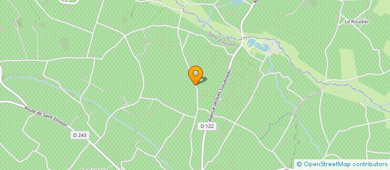 localisation de l'entreprise MONSIEUR PASCAL BOURRIGAUD  SAINT-EMILION