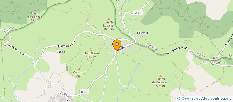 localisation de l'entreprise MONSIEUR PASCAL BOUSQUET  BARRE