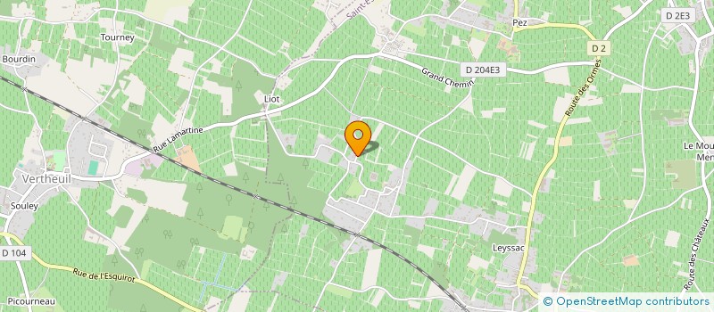 localisation de l'entreprise MONSIEUR PASCAL BOUSSIGNAC  SAINT-ESTEPHE