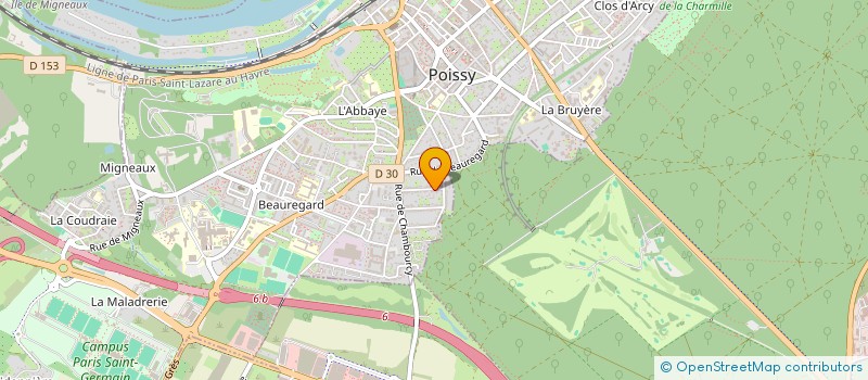 localisation de l'entreprise MONSIEUR PASCAL BOUVRAIS  POISSY