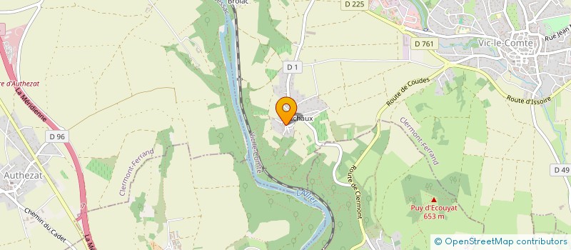 localisation de l'entreprise MONSIEUR PASCAL BOUYSSE  VIC-LE-COMTE