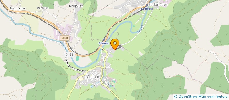 localisation de l'entreprise MONSIEUR PASCAL BOVE  CHANAC