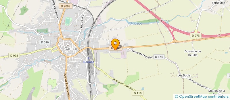 localisation de l'entreprise MONSIEUR PASCAL BOYER  SAULZET