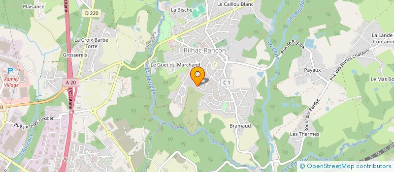 localisation de l'entreprise MONSIEUR PASCAL BOYER  RILHAC-RANCON