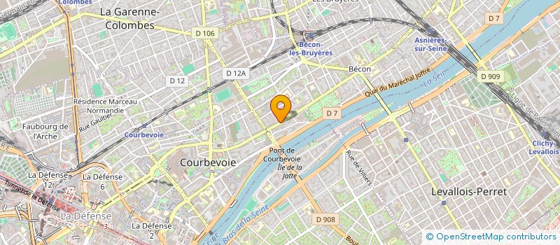 localisation de l'entreprise MONSIEUR PASCAL BRACHET à COURBEVOIE