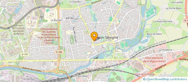 localisation de l'entreprise MONSIEUR PASCAL BREHIER  CESSON-SEVIGNE