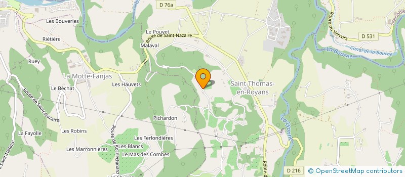 localisation de l'entreprise MONSIEUR PASCAL BREITENBACH à SAINT-THOMAS-EN-ROYANS