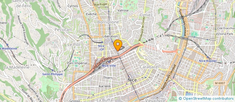 localisation de l'entreprise MONSIEUR PASCAL BRENET à NICE