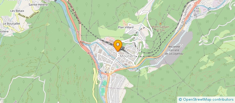 localisation de l'entreprise MONSIEUR PASCAL BREYTON  MOUTIERS