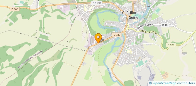 localisation de l'entreprise MONSIEUR PASCAL BRIANDET  CHATILLON-SUR-SEINE