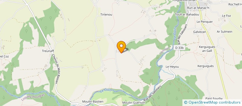 localisation de l'entreprise MONSIEUR PASCAL BRIANNE  BELLE-ISLE-EN-TERRE