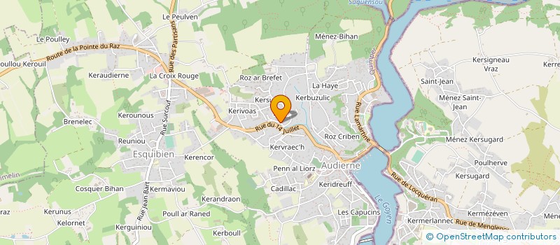 localisation de l'entreprise MONSIEUR PASCAL BRIBA  AUDIERNE