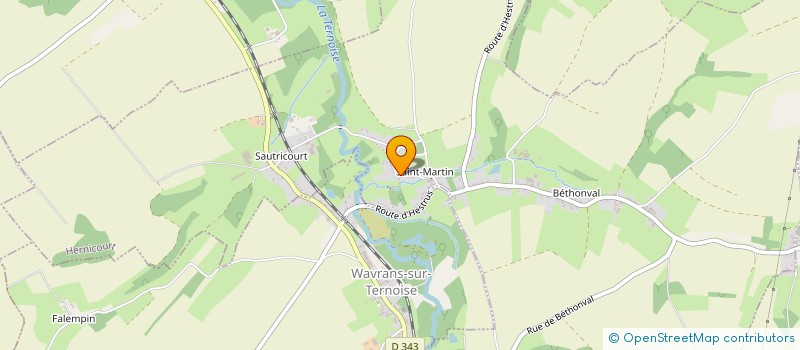 localisation de l'entreprise MONSIEUR PASCAL BRIOIS  HERNICOURT