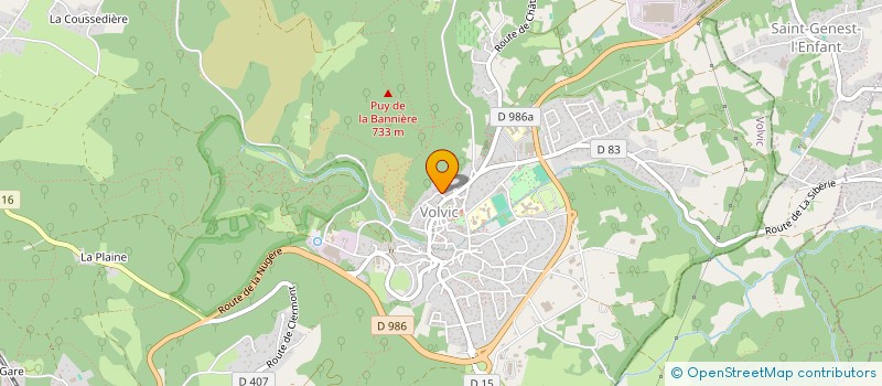 localisation de l'entreprise MONSIEUR PASCAL BRIQUET  VOLVIC