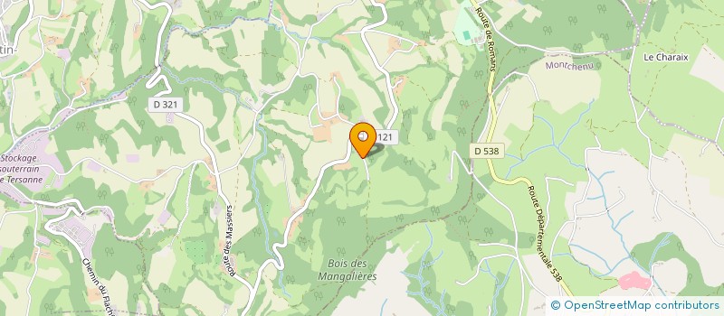 localisation de l'entreprise MONSIEUR PASCAL BRISSAUD  TERSANNE