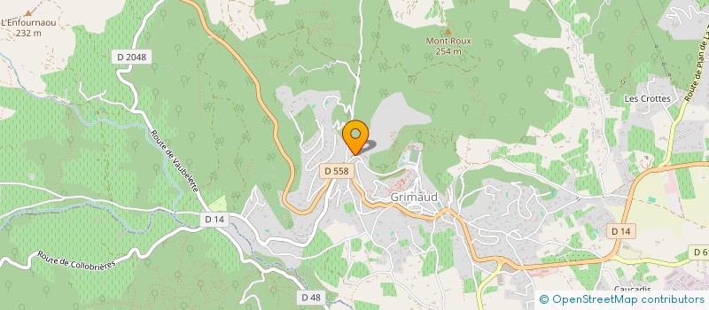localisation de l'entreprise MONSIEUR PASCAL BRODARD  GRIMAUD