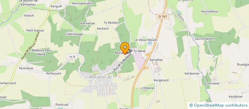localisation de l'entreprise MONSIEUR PASCAL BROGARD à MOUSTOIR-AC