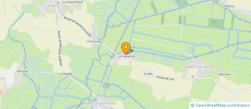 localisation de l'entreprise MONSIEUR PASCAL BROSSARD  BENET