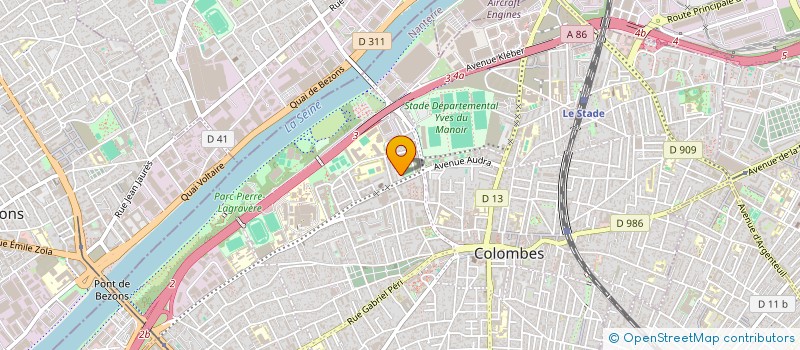 localisation de l'entreprise MONSIEUR PASCAL BROSSEAU à COLOMBES