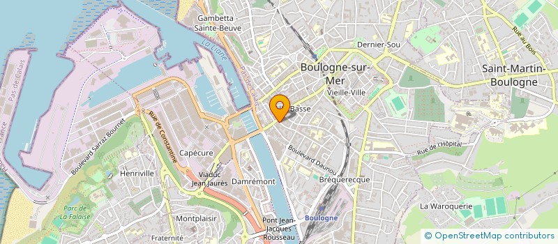 localisation de l'entreprise MONSIEUR PASCAL BROUDER  BOULOGNE-SUR-MER