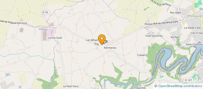 localisation de l'entreprise MONSIEUR PASCAL BROUDIC à PLOUGUIEL