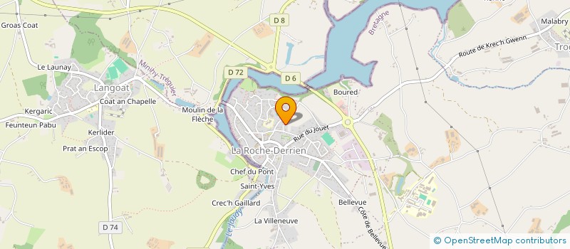 localisation de l'entreprise MONSIEUR PASCAL BROUDIC  LA ROCHE-JAUDY