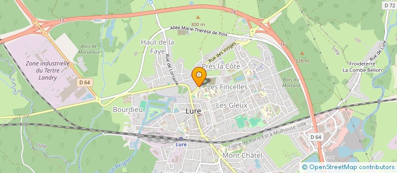 localisation de l'entreprise MONSIEUR PASCAL BROUILLARD  LURE